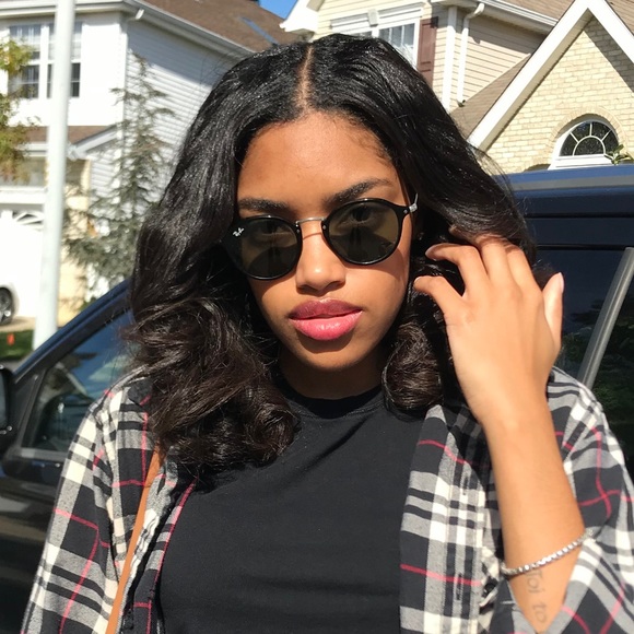 Ray-Ban round fleck sunglasses - Picture 4 of 4